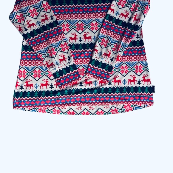 Lands End Thermaskin Base-layer Fair Isle Women’s Shirt 1X Crewneck Winter - Picture 4 of 5